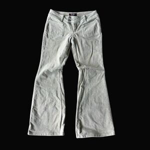Y2K Angels Vintage Low Rise Corduroy Flare Pants Beige Sz 29x29